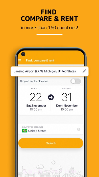 Rentcars.com Car Rental汽车出租2.2.15截图