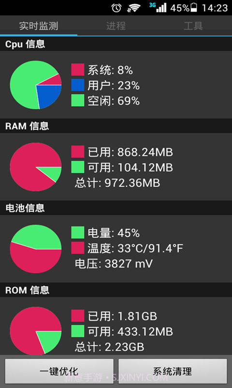 性能优化大师APP1.7截图