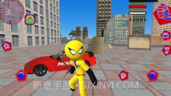 警察火柴人绳索英雄v1.16截图