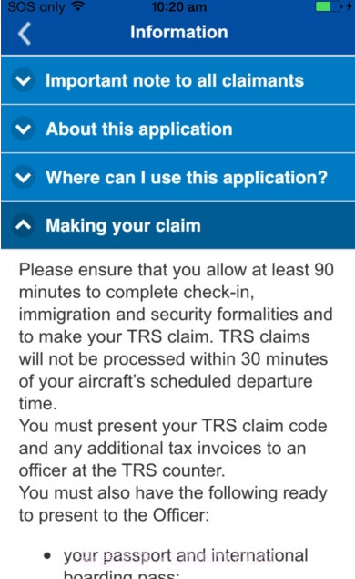 澳洲旅游退税截图2