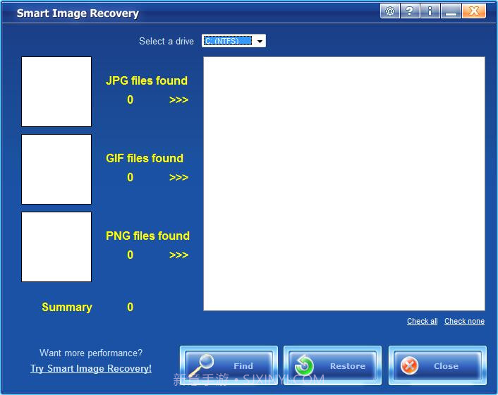 Smart Image Recovery(图片恢复软件)绿色版截图1 Smart Image Recovery(图片恢复软件)绿色版截图1