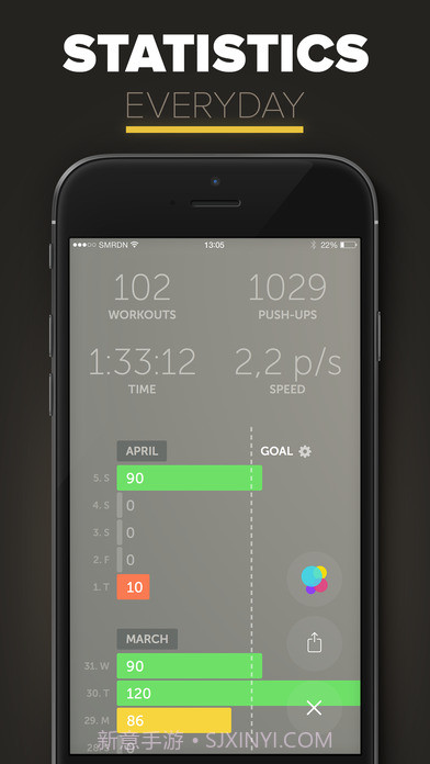 PSHPS(俯卧撑计数软件)V2.0.3 汉化版截图2