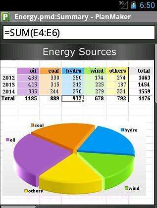 Office2012:PlanMaker截图2