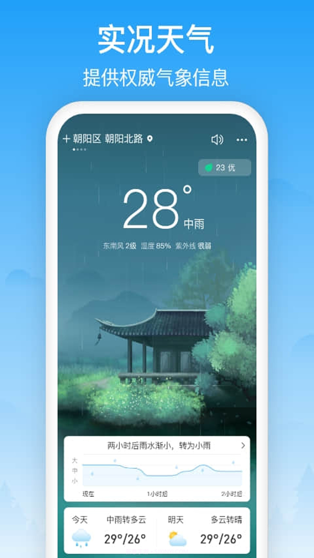 相雨天气预报截图1