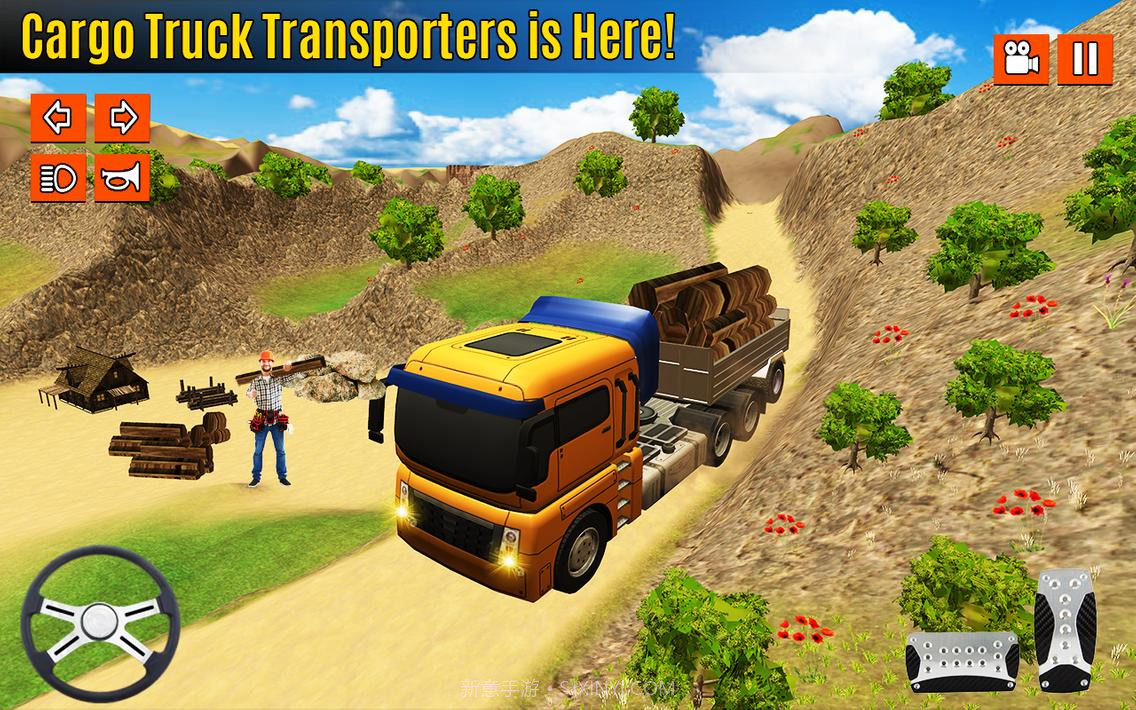 卡车司机上坡货物截图1