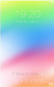 iOS 8 lock screen截图3