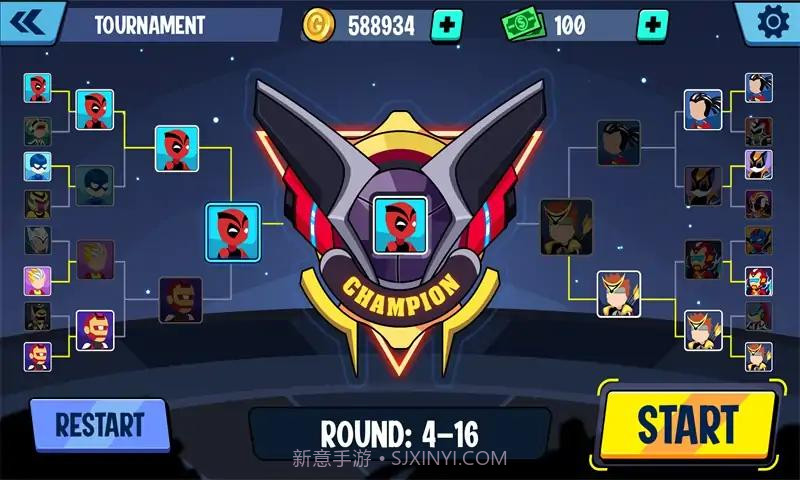 火柴人勇士超级暗影格斗截图1 火柴人勇士超级暗影格斗截图1