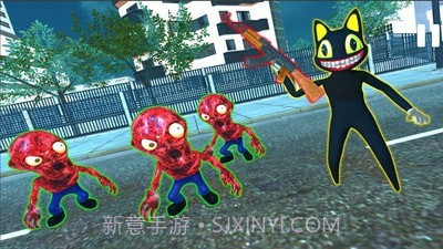 卡通猫僵尸之城截图1