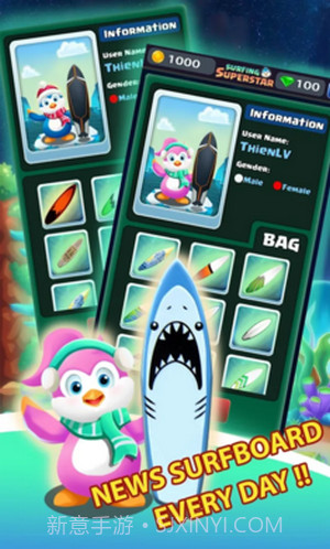 梦幻企鹅太空冲浪截图2 梦幻企鹅太空冲浪截图2