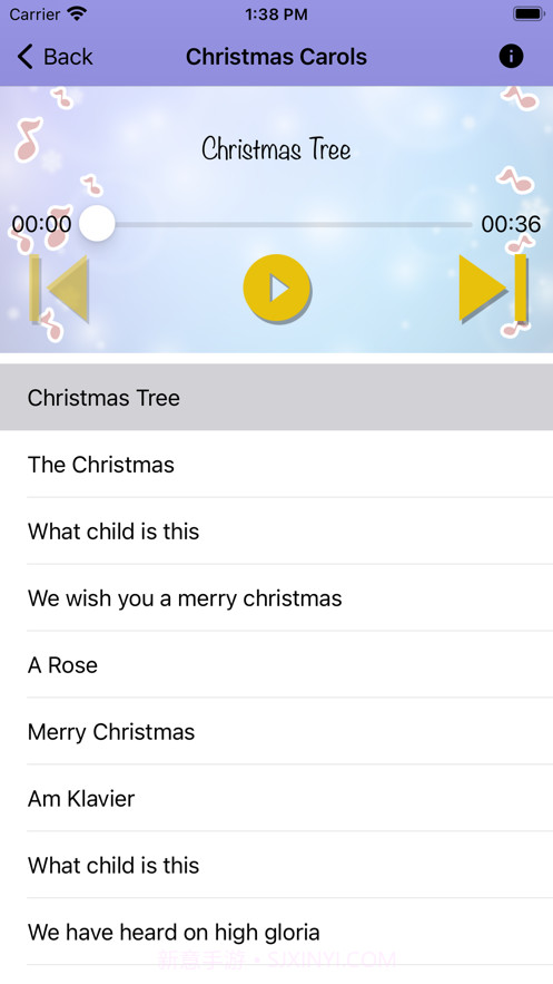 圣诞节铃声和歌曲截图2 圣诞节铃声和歌曲截图2