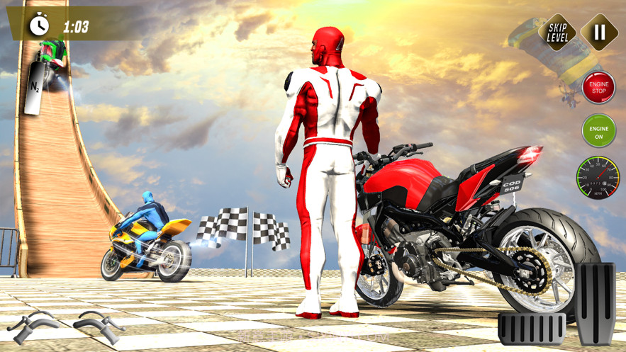 蜘蛛英雄摩托特技截图4