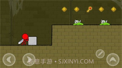 红色火柴人的冒险截图1