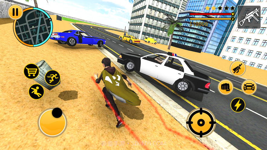 飞行超人机器人火柴人绳索英雄截图1 飞行超人机器人火柴人绳索英雄截图1