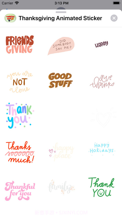 ThanksgivingAnimatedSticker截图7 ThanksgivingAnimatedSticker截图7