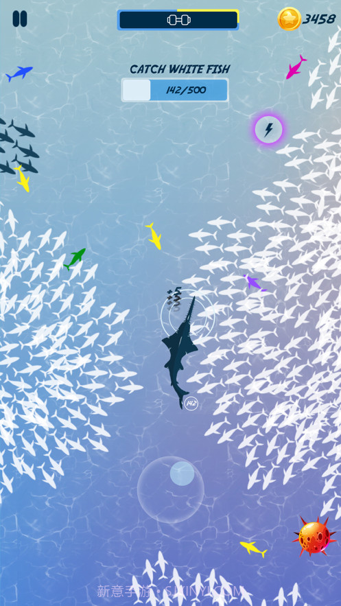 饥饿的鱼喂养和成长截图2 饥饿的鱼喂养和成长截图2