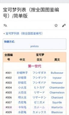 神奇宝贝百科截图3 神奇宝贝百科截图3