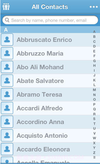 合一通讯录截图2 合一通讯录截图2