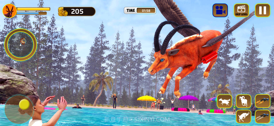 可怕的山羊荒野生活模拟截图4