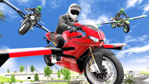 摩托飞车模拟赛(Flying Motorbike Simulator)截图3 摩托飞车模拟赛(Flying Motorbike Simulator)截图3