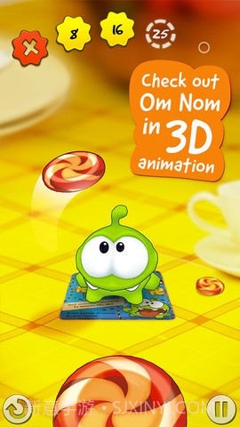 丢糖果 Om Nom:Candy Flick截图4 丢糖果 Om Nom:Candy Flick截图4
