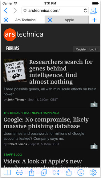 超强浏览器iCab Mobile截图1
