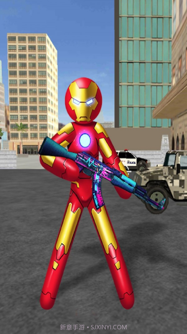 火柴人绳索英雄钢铁侠截图3