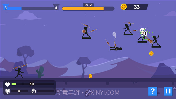 火柴人神射手手游截图1