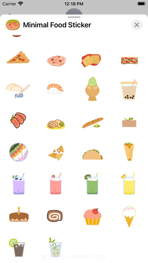 MinimalFoodStickers截图2 MinimalFoodStickers截图2