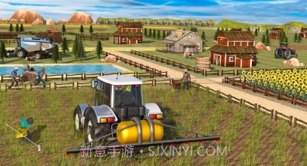 真实拖拉机手推车农业模拟器截图1