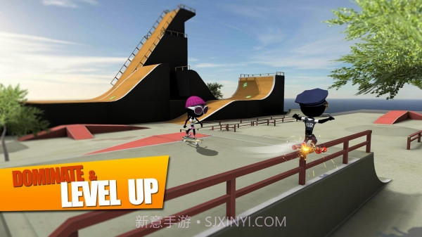 火柴人滑板对决截图4
