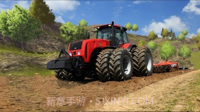 驱动农用拖拉机货物模拟器3D截图2