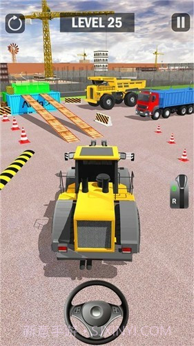 挖掘机卡车停车场3D截图2 挖掘机卡车停车场3D截图2