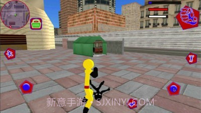 警察火柴人绳索英雄截图5