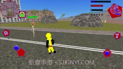 警察火柴人绳索英雄截图2