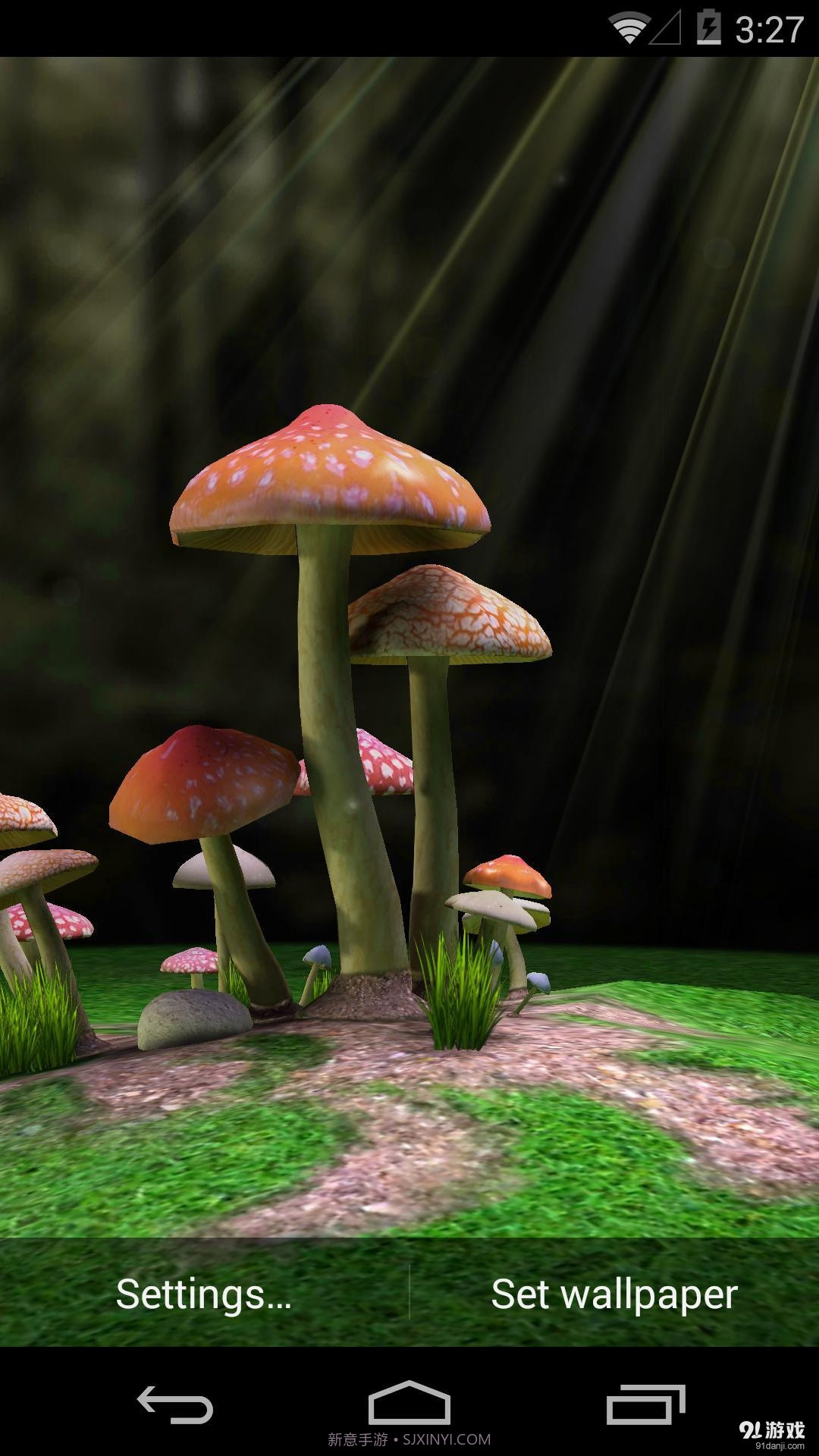 3D蘑菇:梦象动态壁纸截图1 3D蘑菇:梦象动态壁纸截图1