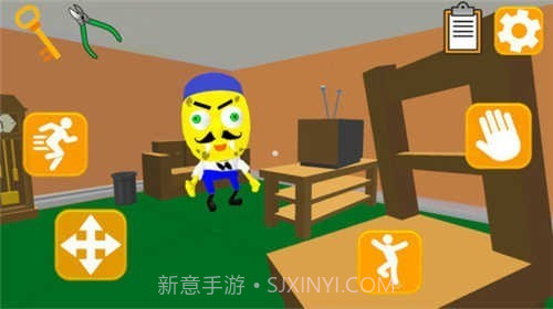 鱿鱼邻居逃生3D截图2 鱿鱼邻居逃生3D截图2