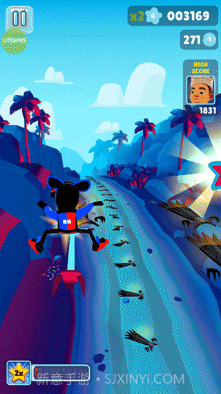 地铁跑酷根灿魔改夏威夷截图2