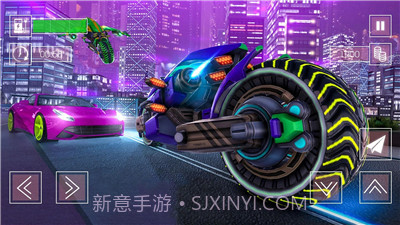 未来混乱城市飞车截图3