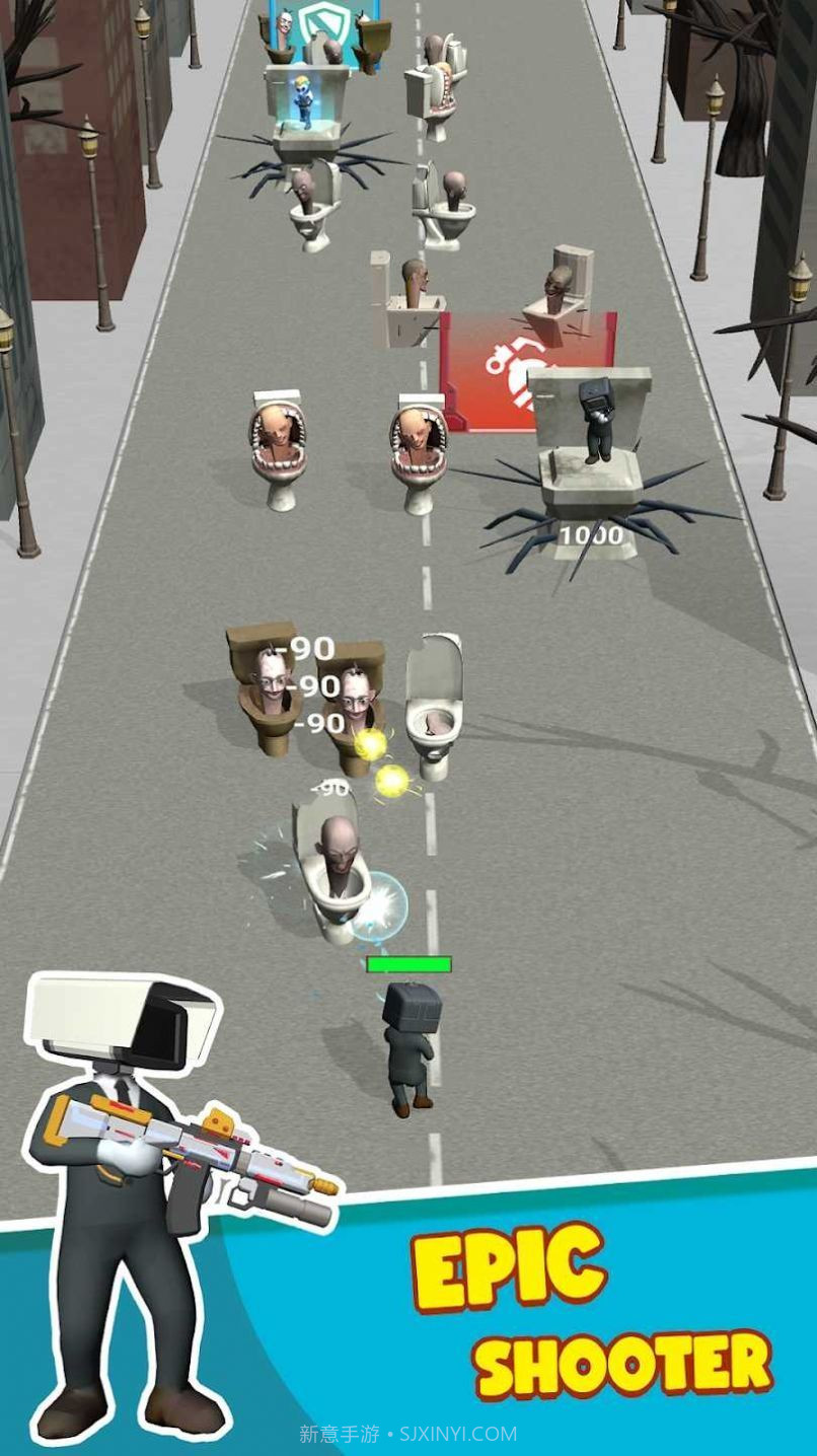厕所怪物奔跑射手截图2 厕所怪物奔跑射手截图2