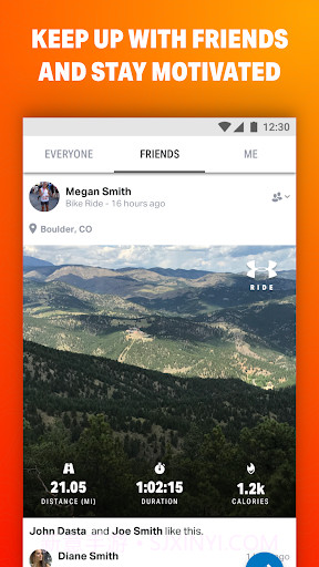 MapMyRide+ GPS自行车记录截图2
