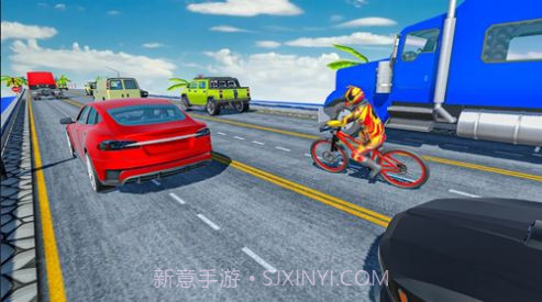 疯狂的交通自行车骑士3D截图2 疯狂的交通自行车骑士3D截图2