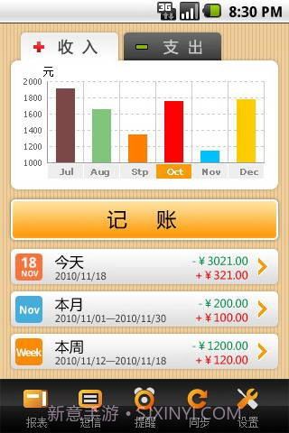 银冬瓜免费手机记账软件截图2 银冬瓜免费手机记账软件截图2