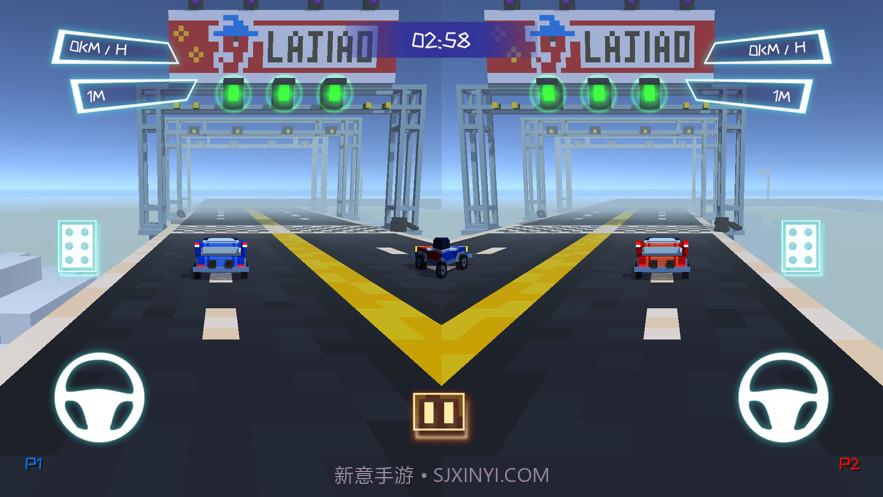 双人赛车3D跑车版截图3 双人赛车3D跑车版截图3