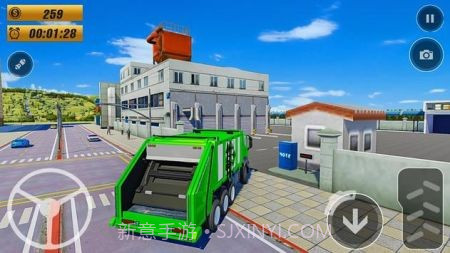 垃圾车驾驶游戏3D截图3 垃圾车驾驶游戏3D截图3