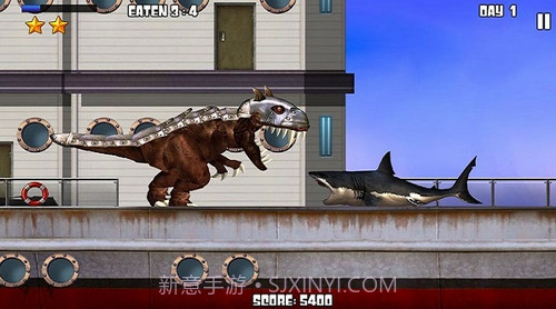 霸王龙vs食人鲨截图2