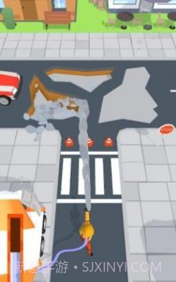 水泥罐车修路截图1