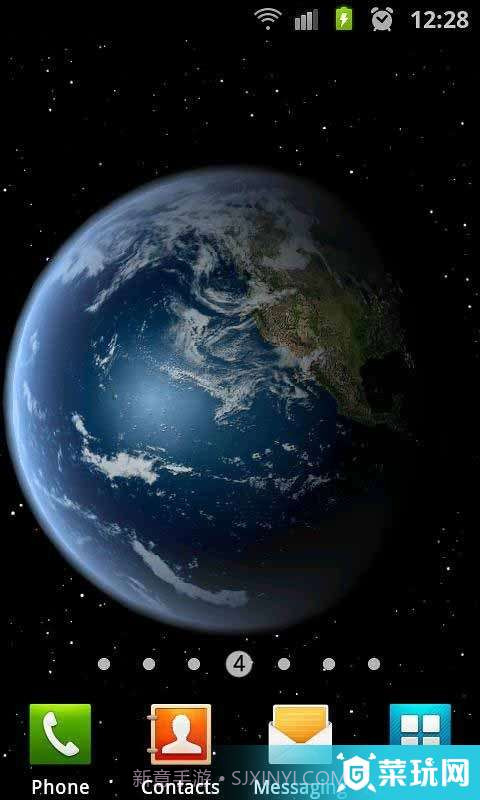 3D高清地球旋转动态壁纸截图2