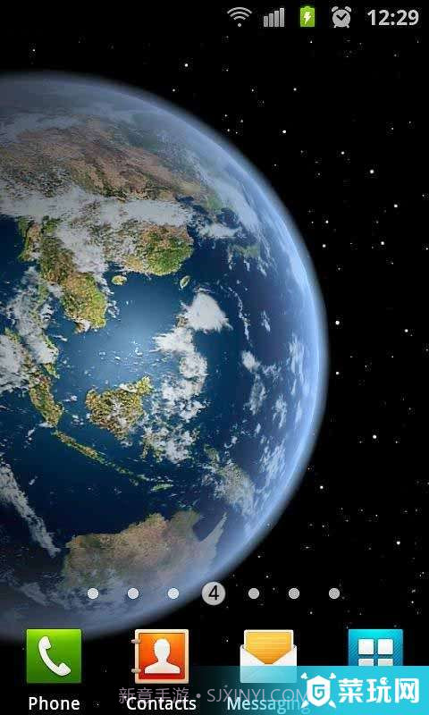 3D高清地球旋转动态壁纸截图3