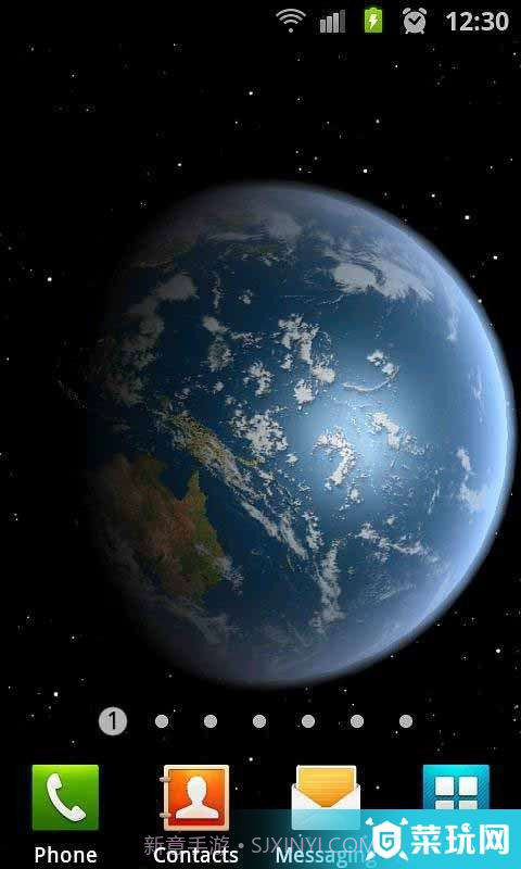 3D高清地球旋转动态壁纸截图4