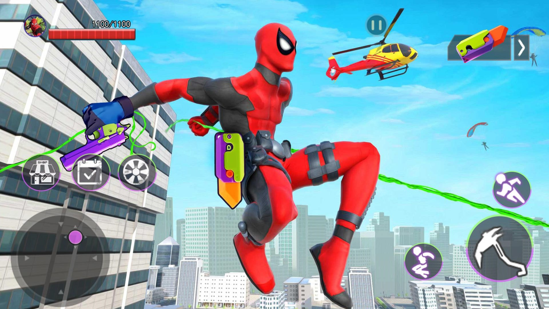 飞绳蜘蛛英雄截图4